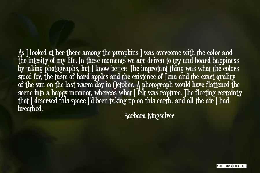 Quality Moments Quotes By Barbara Kingsolver Quality Moments Quotes By Barbara Kingsolver