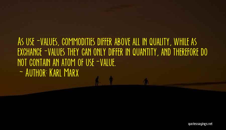 Quality Not Quantity Quotes By Karl Marx