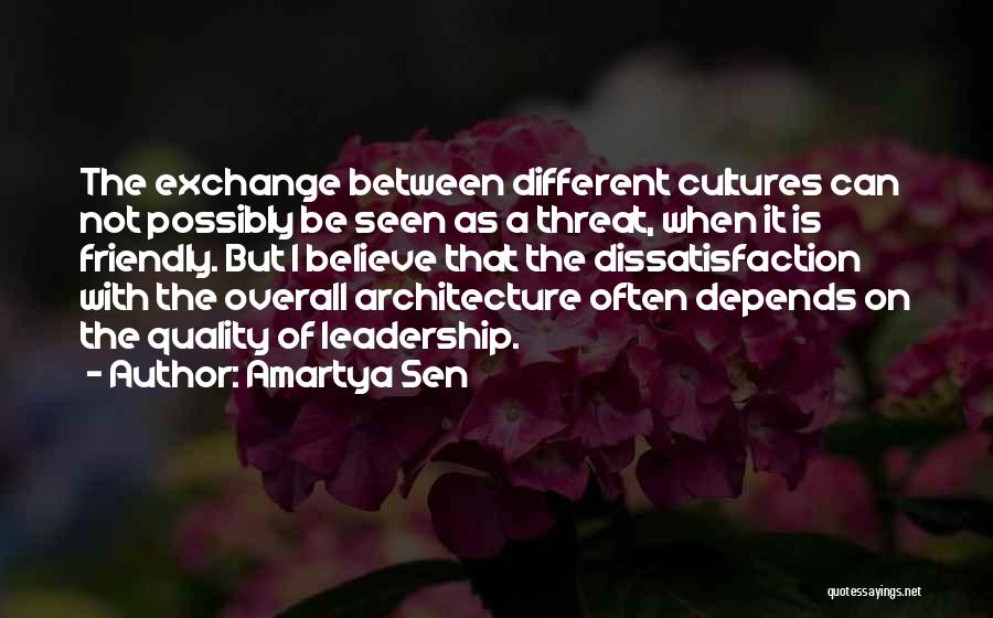 Quality Of Leadership Quotes By Amartya Sen