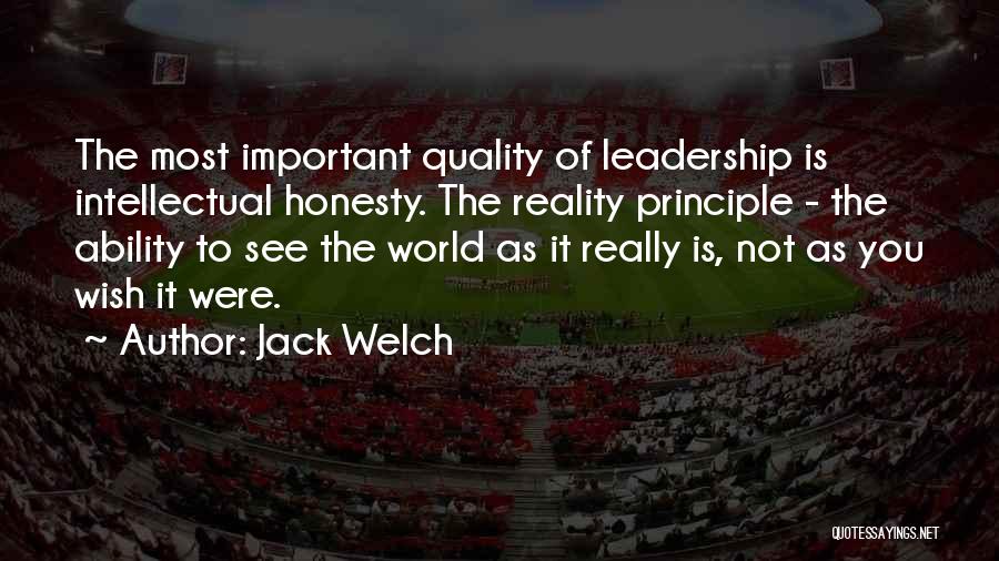 Quality Of Leadership Quotes By Jack Welch