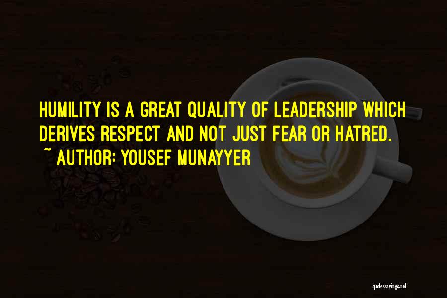 Quality Of Leadership Quotes By Yousef Munayyer