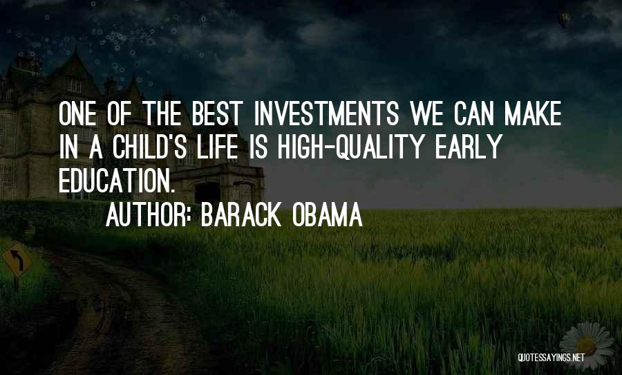 Quality Of Life And Education Quotes By Barack Obama