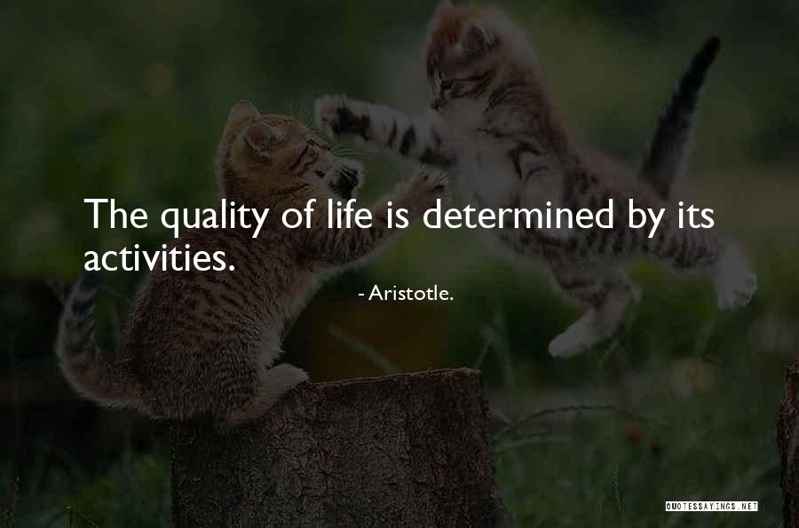 Quality Of Life Quotes By Aristotle.