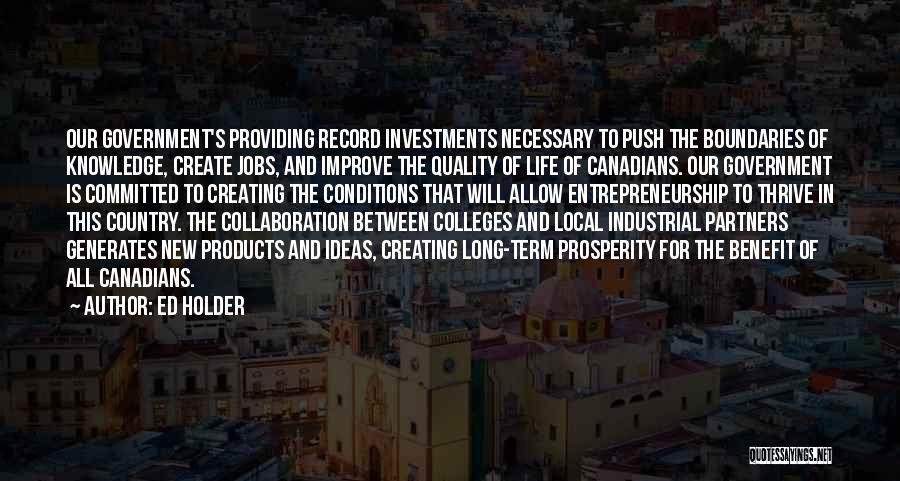 Quality Of Products Quotes By Ed Holder