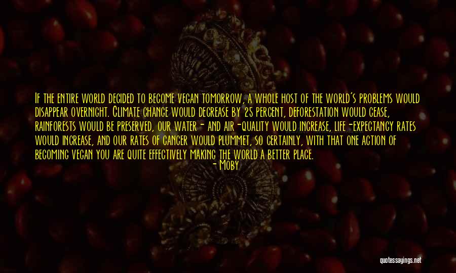 Quality Of The World Quotes By Moby Quality Of The World Quotes By Moby