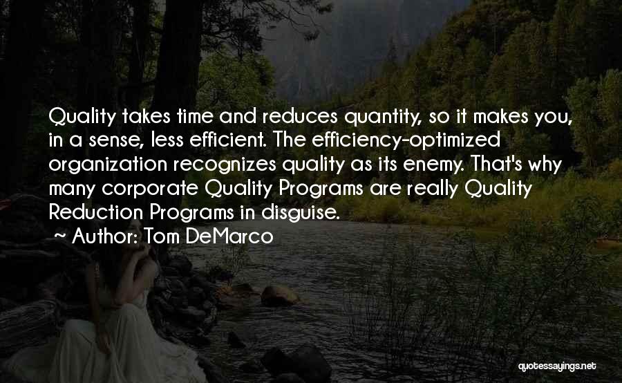 Quality Over Quantity Quotes By Tom DeMarco