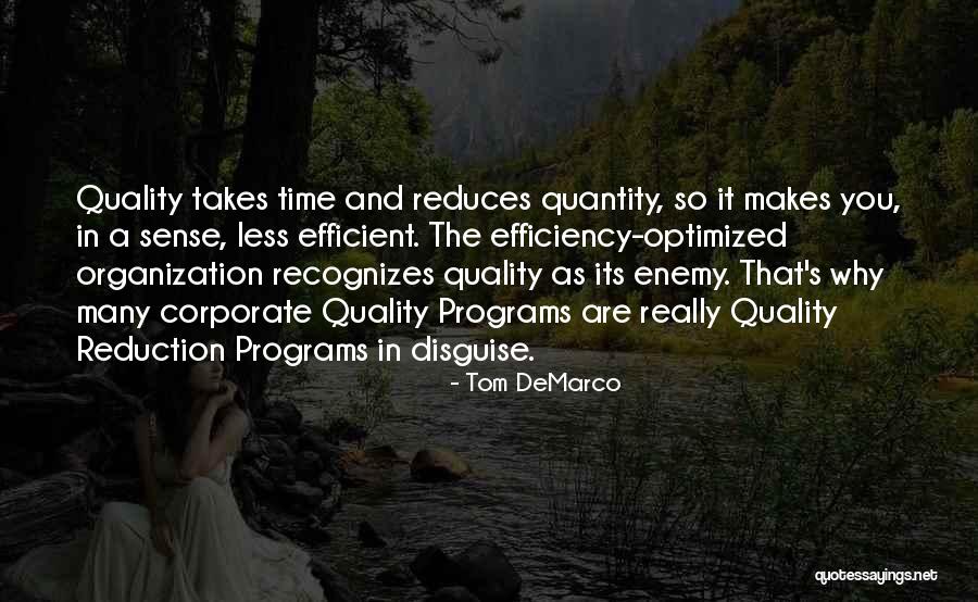 Quality Over Quantity Quotes By Tom DeMarco