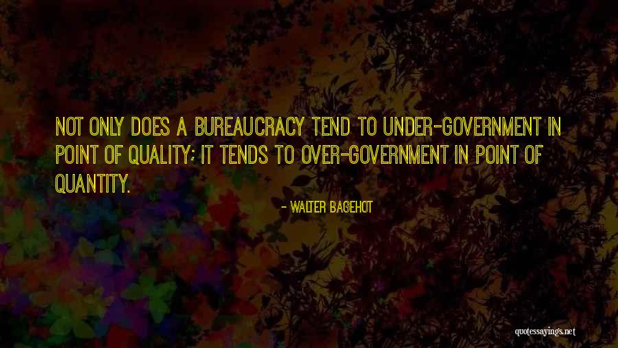 Quality Over Quantity Quotes By Walter Bagehot