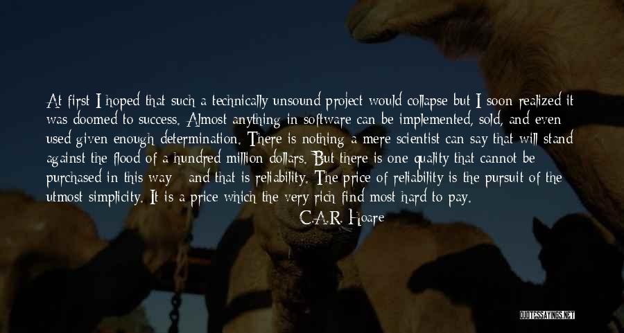 Quality Software Quotes By C.A.R. Hoare