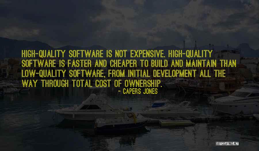 Quality Software Quotes By Capers Jones