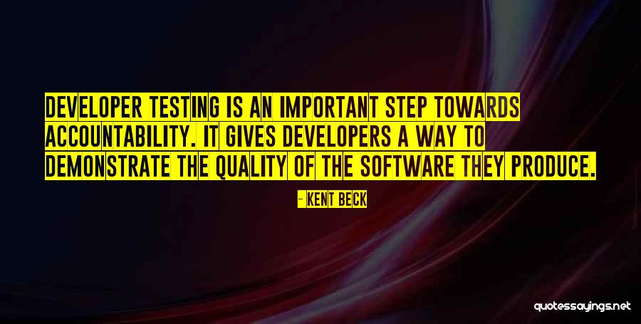 Quality Software Quotes By Kent Beck