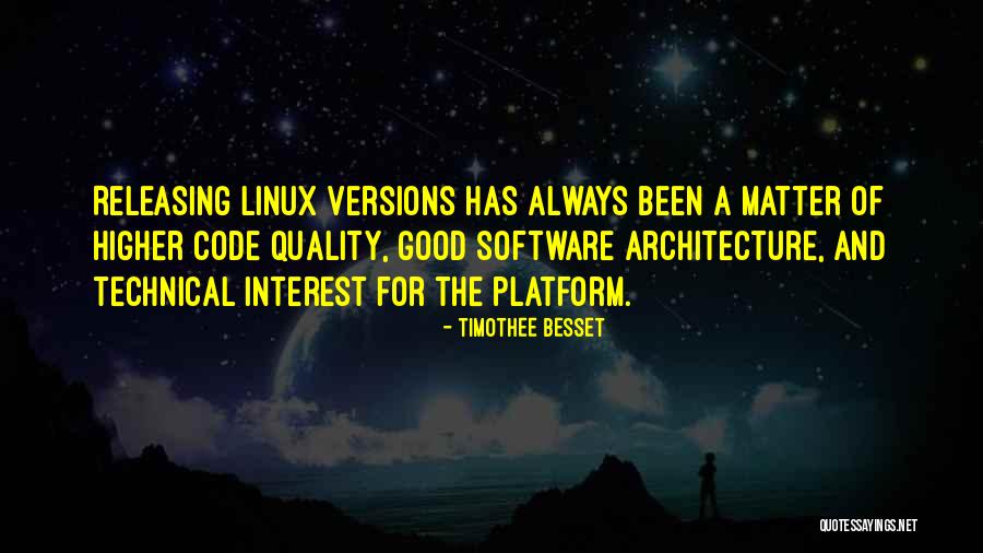 Quality Software Quotes By Timothee Besset