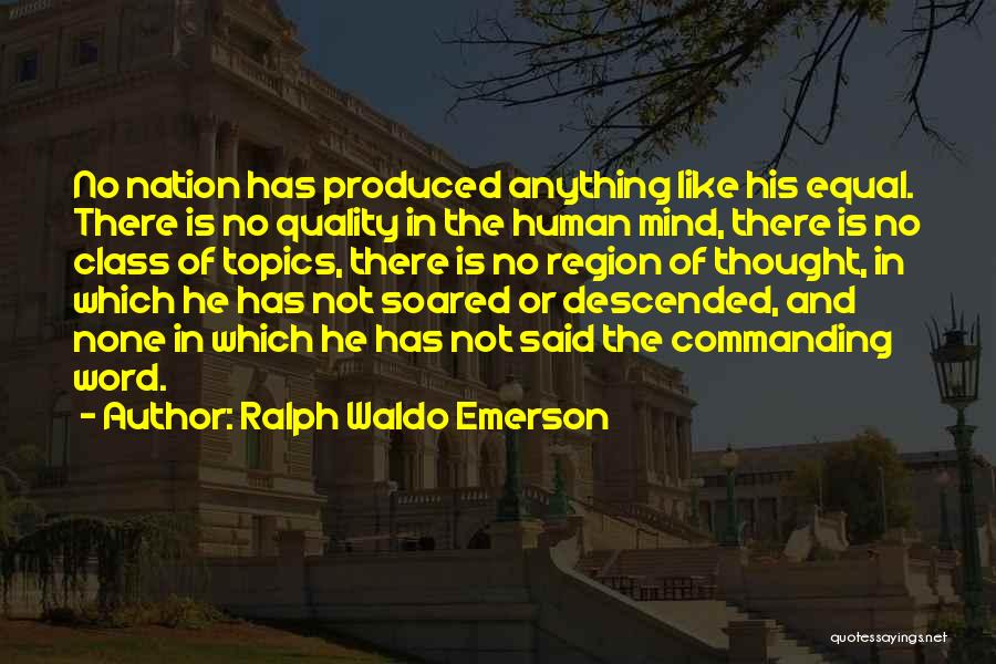 Quality Topics Quotes By Ralph Waldo Emerson