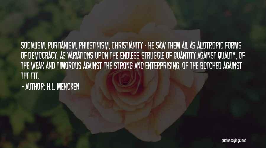 Quality Versus Quantity Quotes By H.L. Mencken