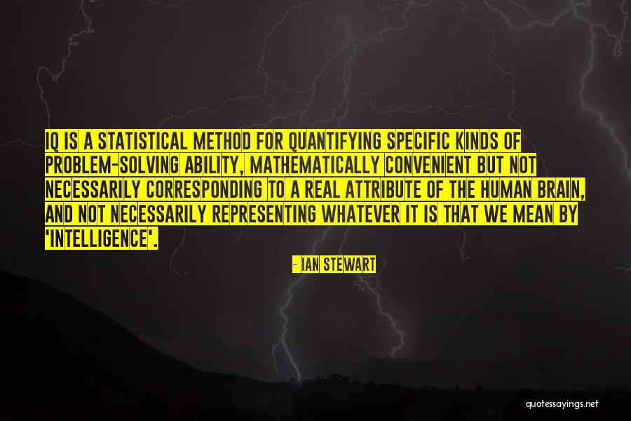 Quantifying Quotes By Ian Stewart Quantifying Quotes By Ian Stewart