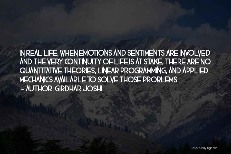 Quantitative Quotes By Girdhar Joshi