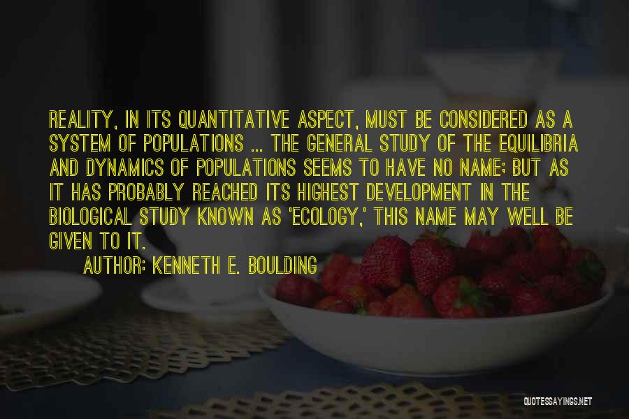 Quantitative Quotes By Kenneth E. Boulding