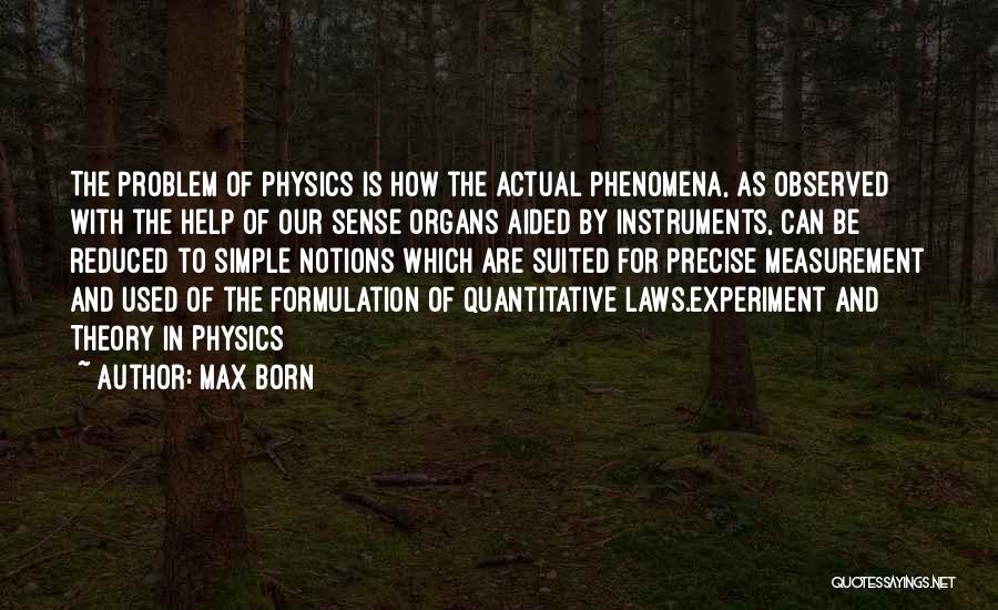 Quantitative Quotes By Max Born