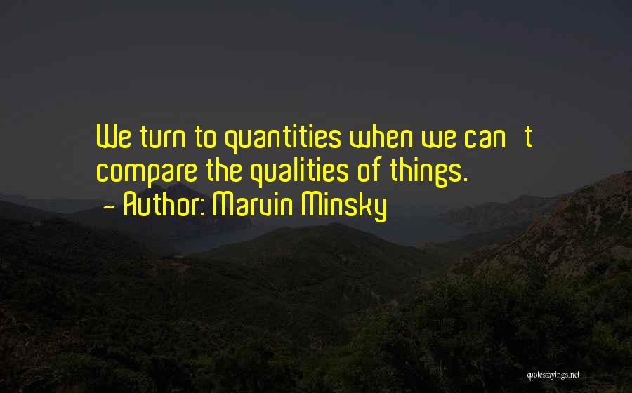 Quantities Quotes By Marvin Minsky