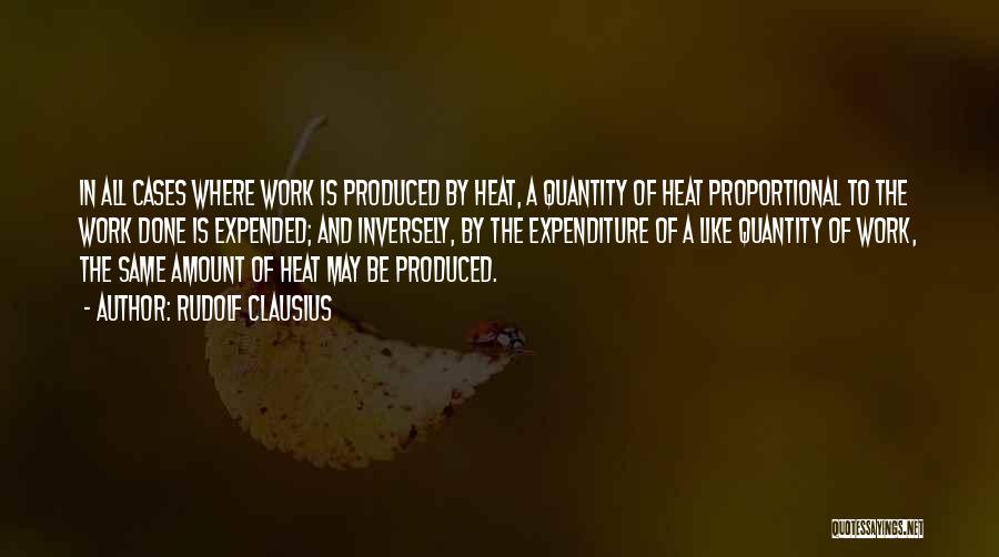 Quantity Of Work Quotes By Rudolf Clausius