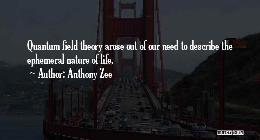 Quantum Theory Quotes By Anthony Zee