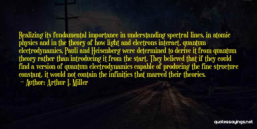 Quantum Theory Quotes By Arthur I. Miller