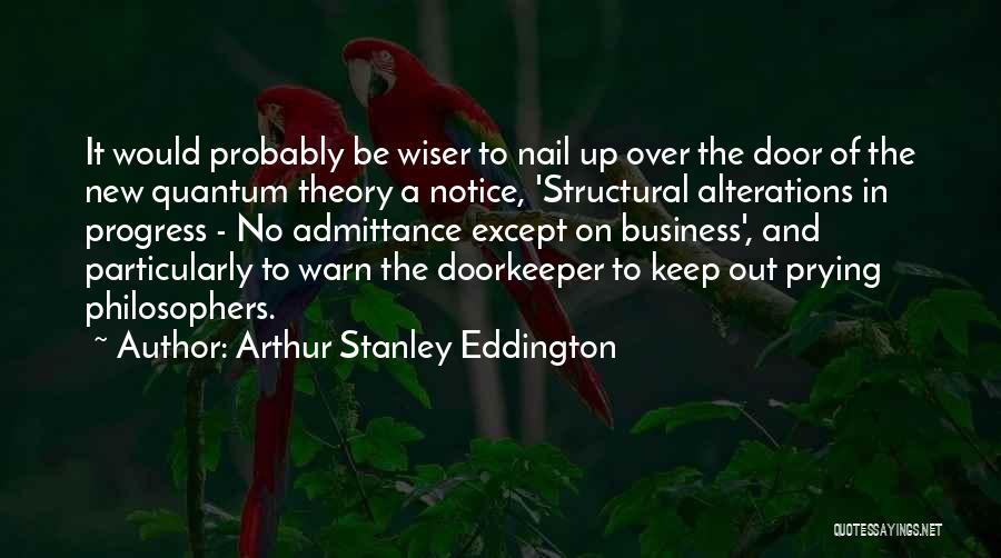 Quantum Theory Quotes By Arthur Stanley Eddington