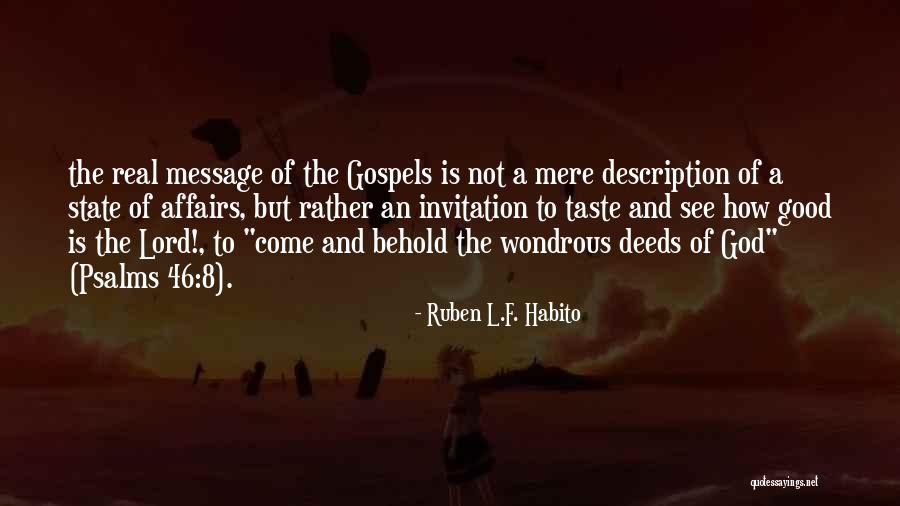 Quarantiello Elrie Quotes By Ruben L.F. Habito Quarantiello Elrie Quotes By Ruben L.F. Habito