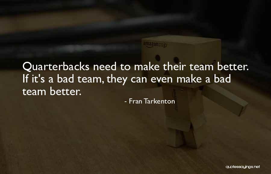 Quarterbacks Quotes By Fran Tarkenton