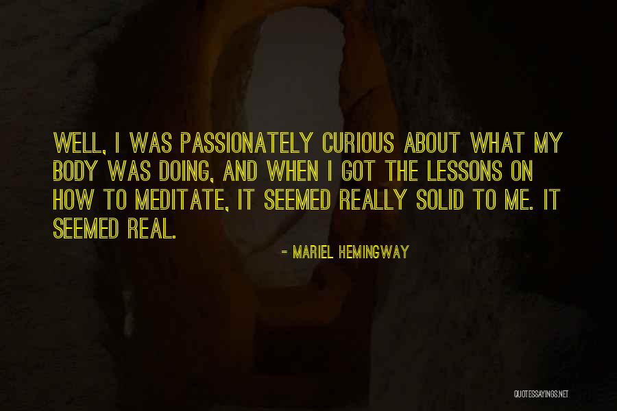 Quesos Quotes By Mariel Hemingway Quesos Quotes By Mariel Hemingway