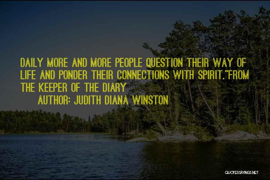 Question And Quotes By Judith Diana Winston