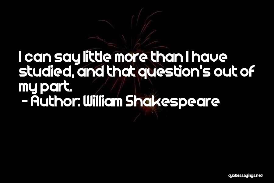 Question And Quotes By William Shakespeare