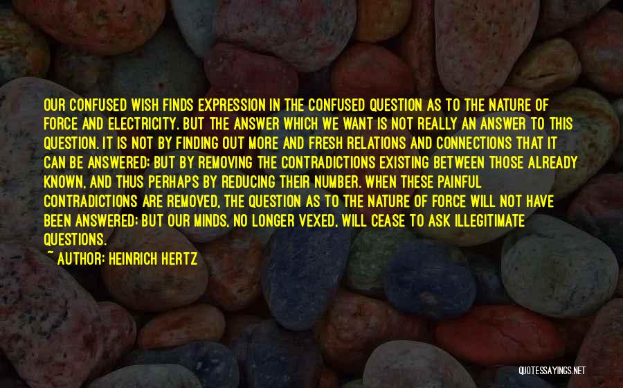 Question No Answer Quotes By Heinrich Hertz