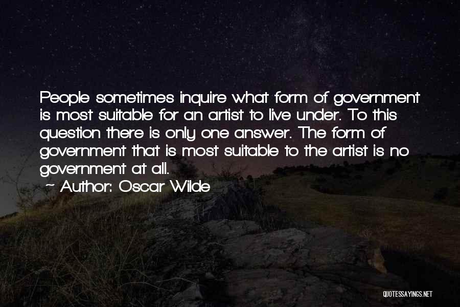 Question No Answer Quotes By Oscar Wilde