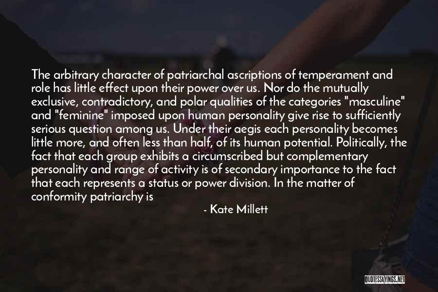 Question Your Character Quotes By Kate Millett Question Your Character Quotes By Kate Millett