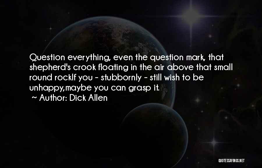 Questioning Life Quotes By Dick Allen