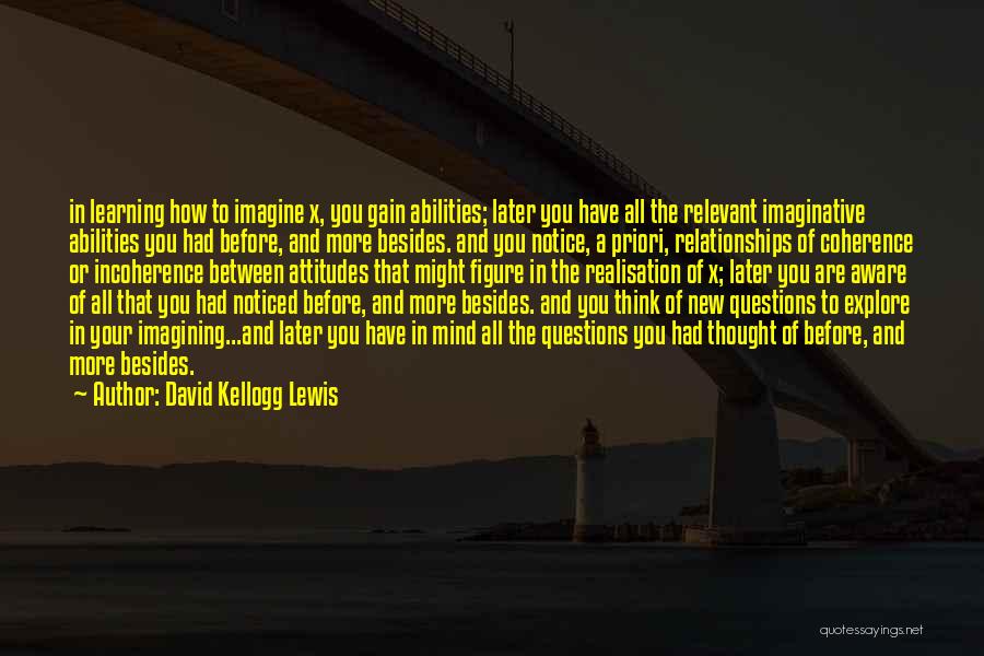 Questions And Learning Quotes By David Kellogg Lewis