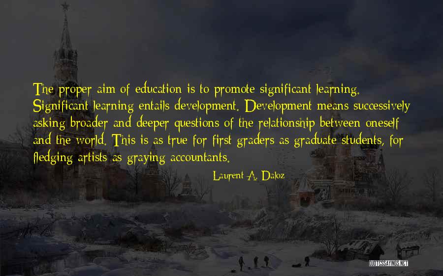 Questions And Learning Quotes By Laurent A. Daloz Questions And Learning Quotes By Laurent A. Daloz