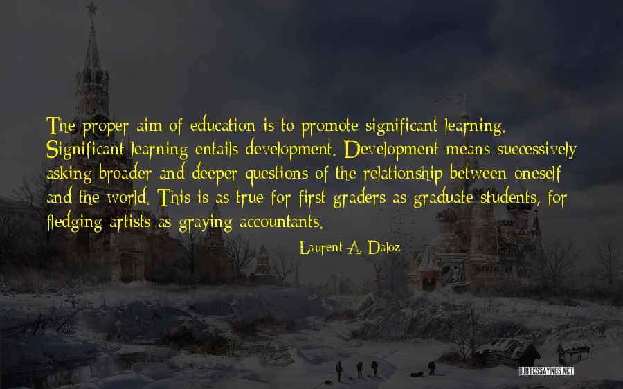 Questions And Learning Quotes By Laurent A. Daloz