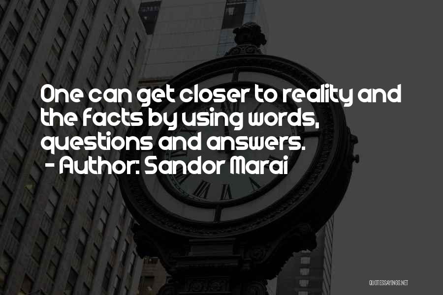 Questions And Quotes By Sandor Marai