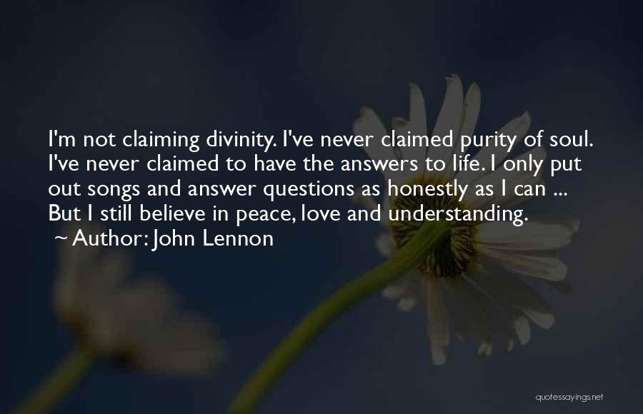 Questions In Love Quotes By John Lennon