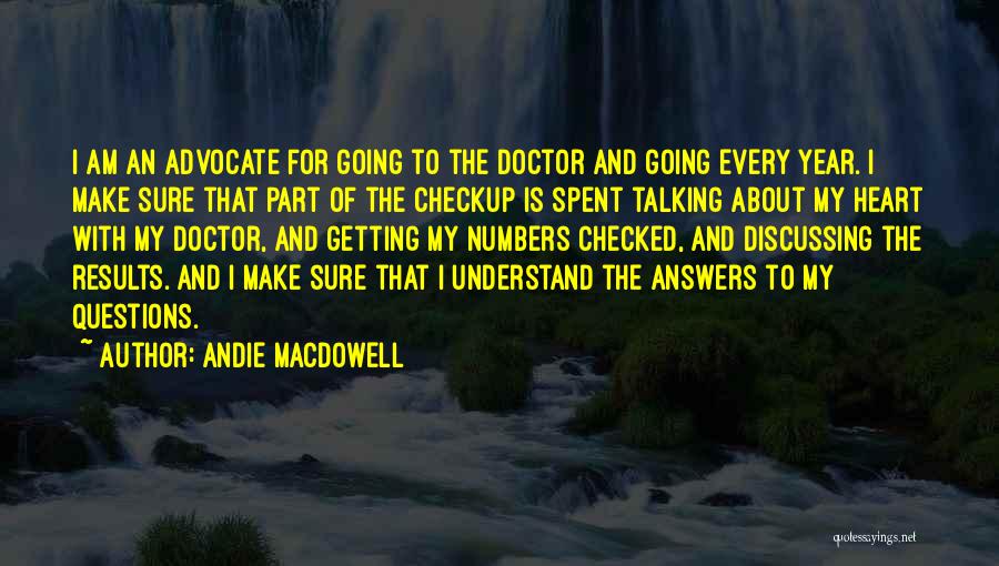 Questions Of The Heart Quotes By Andie MacDowell