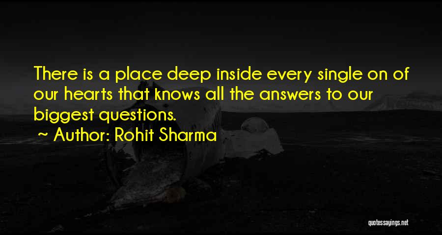 Questions Of The Heart Quotes By Rohit Sharma