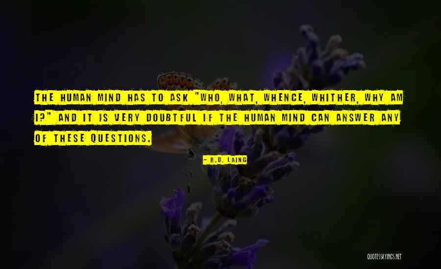 Questions Who Am I Quotes By R.D. Laing Questions Who Am I Quotes By R.D. Laing