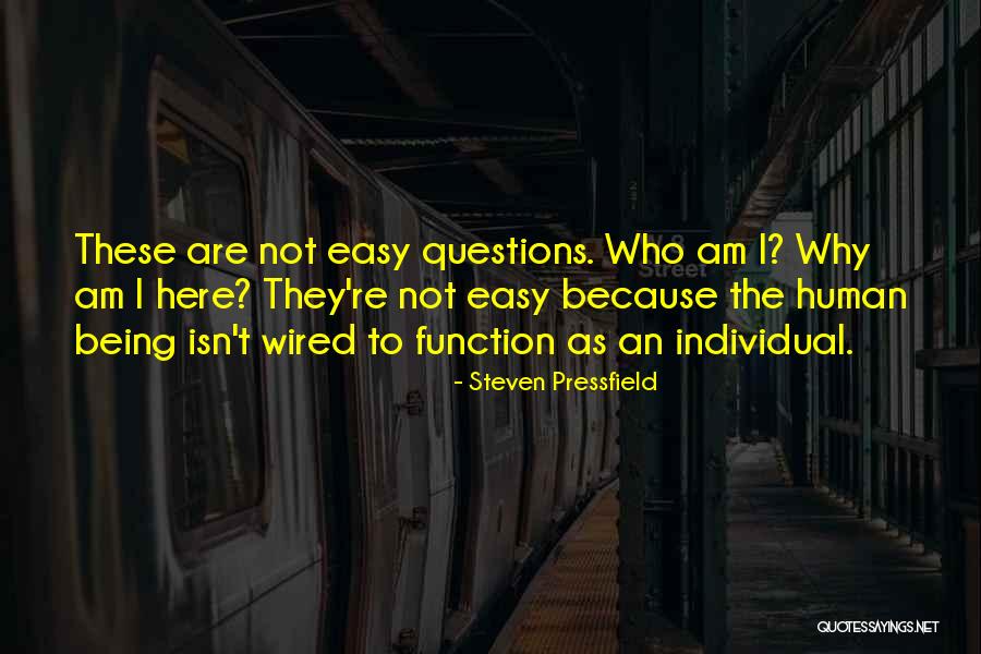 Questions Who Am I Quotes By Steven Pressfield Questions Who Am I Quotes By Steven Pressfield