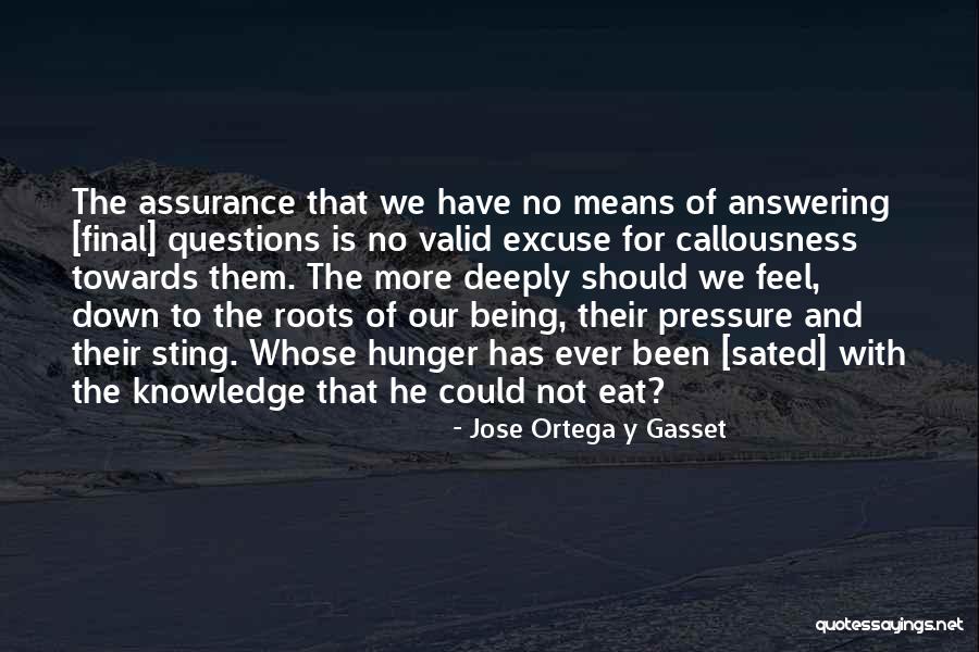 Questions Who Eat Quotes By Jose Ortega Y Gasset Questions Who Eat Quotes By Jose Ortega Y Gasset