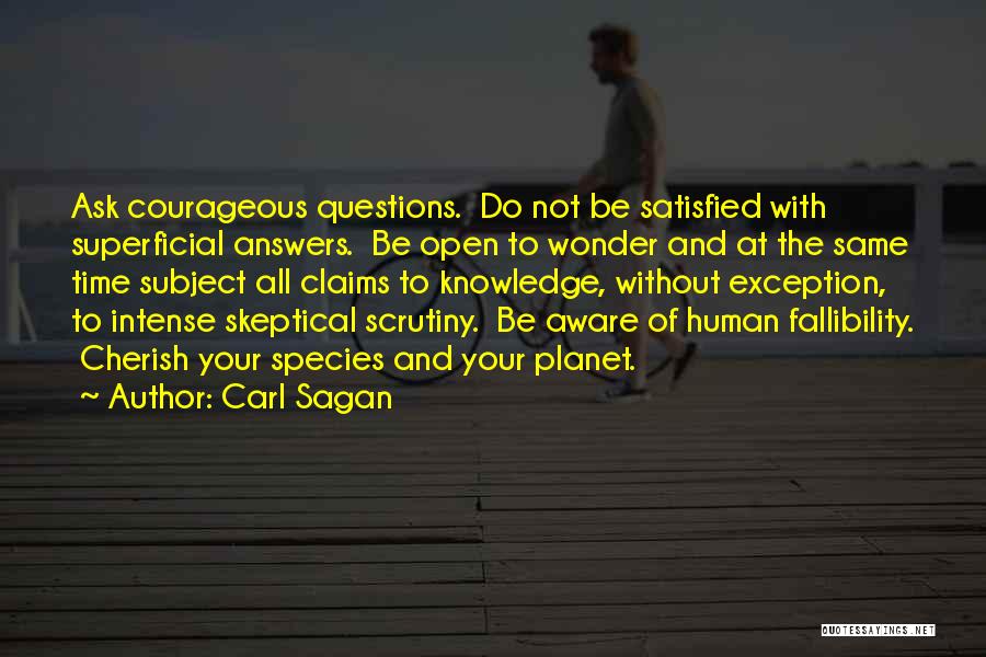 Questions Without Answers Quotes By Carl Sagan