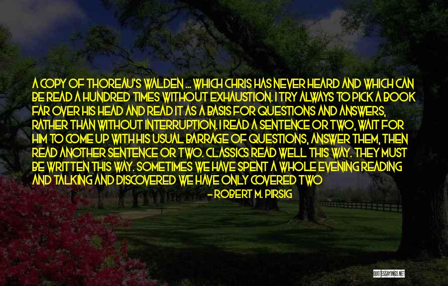 Questions Without Answers Quotes By Robert M. Pirsig