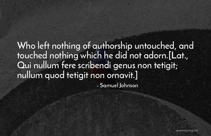 Qui Quotes By Samuel Johnson Qui Quotes By Samuel Johnson