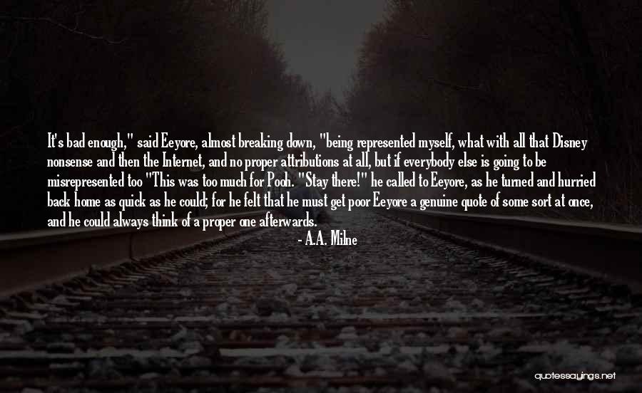 Quick But Quotes By A.A. Milne Quick But Quotes By A.A. Milne